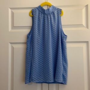 Anthropologie Maeve periwinkle blue Sz S sleeveless flowy blouse